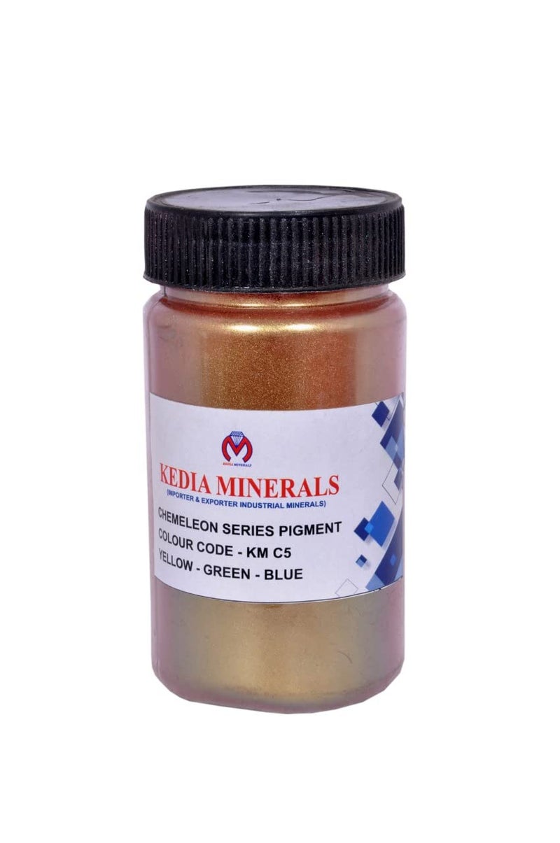 KEDIA Kedia C5 Chameleon Mica Powder Color Shift Pigment Powder Color Changing Pigment Powder for Epoxy Resin Painting Bath Bombs Candle Making Slime Coating 10 gmjar - Image 1