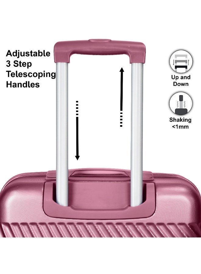 SENATOR Hard Case Travel Bag Luggage Trolley For Unisex ABS Lightweight Suitcase with 4 Spinner Wheels KH1065 Maroon - Image 5