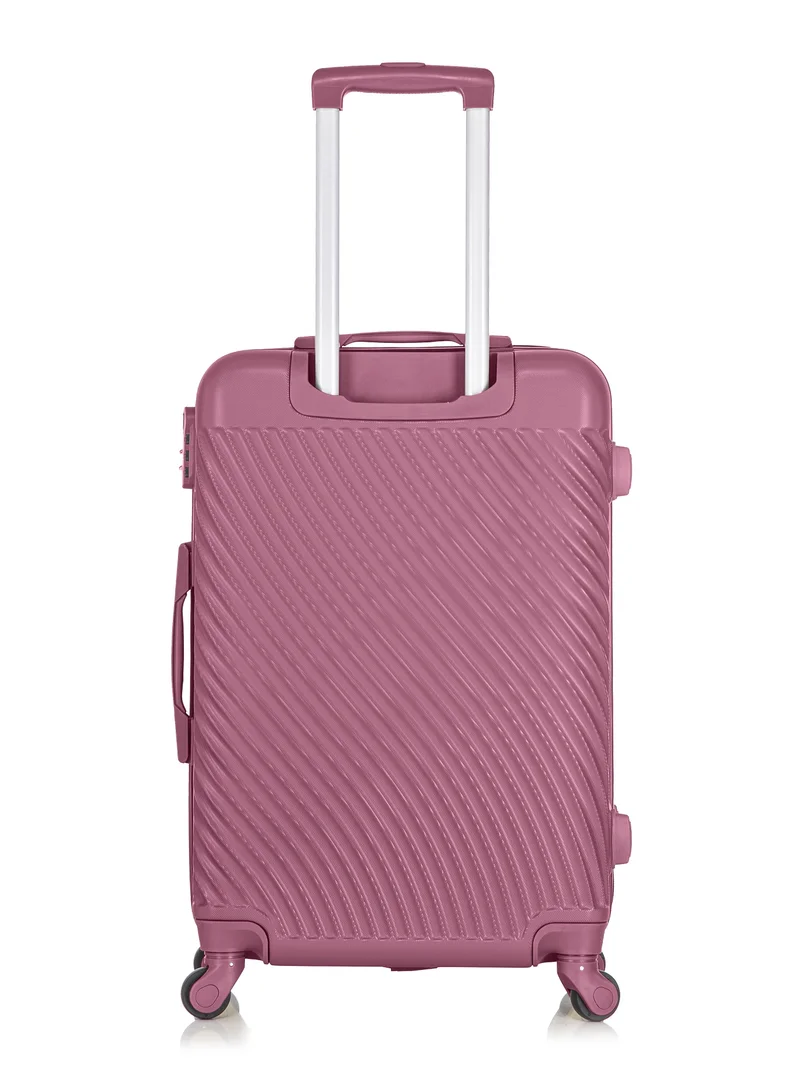 SENATOR  Hard Case Travel Bag Luggage Trolley For Unisex ABS Lightweight Suitcase with 4 Spinner Wheels KH1065 Maroon  | Best Price UAE