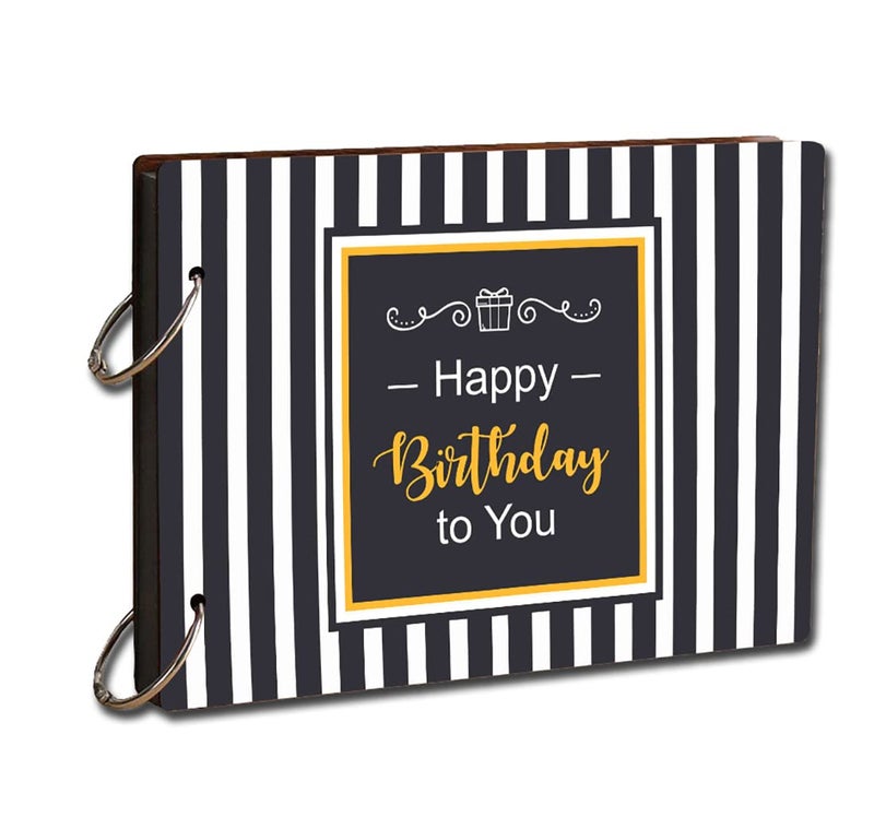 PAPER PLANE DESIGN Gift for Loved Ones Craft Scrapbook Photo Book Travel Diary Album (9 x 6 inches) - Image 1