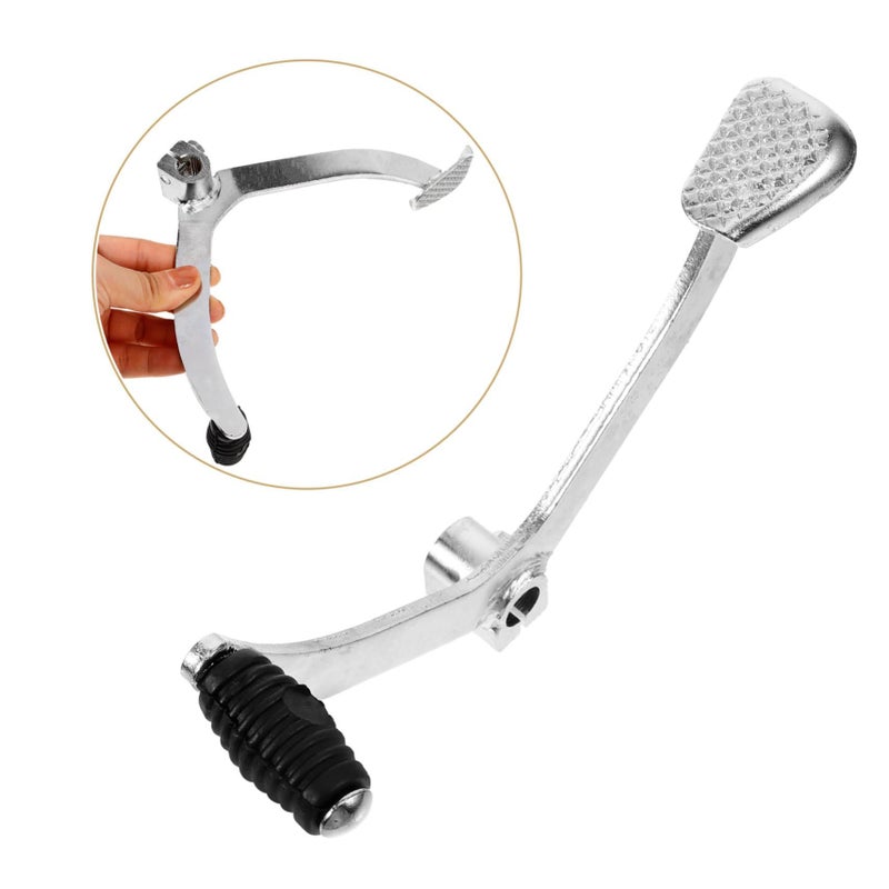 Motorcycle Gear Shift Lever Foot Pedal Replacement For ATV Quad Enhanced Control Comfort Silver - Image 4