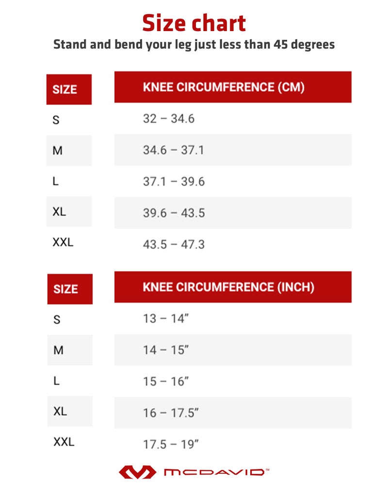 McDavid دعامة الركبة المتعددة المحاور من مك ديفيد PSII، تدعم الاستقرار الجانبي والوسيط، تقلل من الإصابات وتساعد في التعافي، سوداء، صغيرة - Image 5