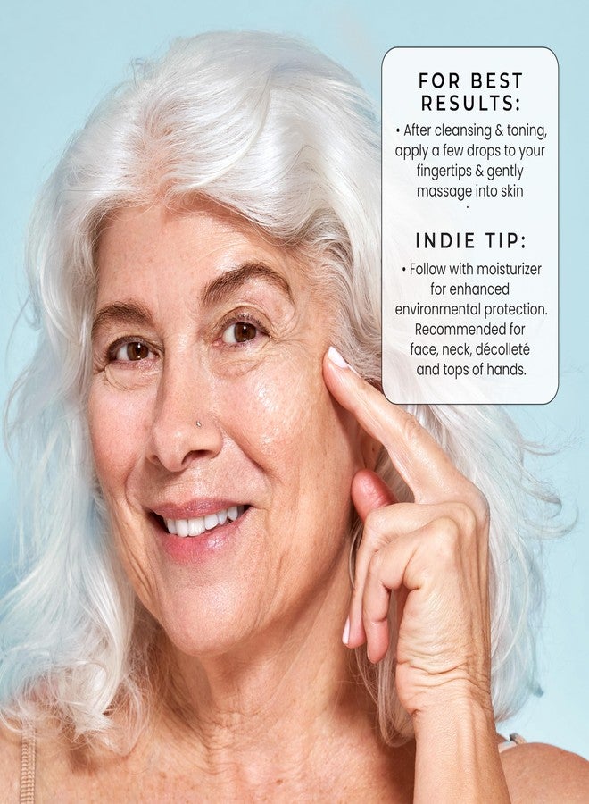 Indie Lee Vitamin C Daily Use Facial Serum - Formulated with CoQ-10, Squalane, Green Tea & Camu Camu Extract - Visibly Brightens, Smooths, & Evens Skin Tone - Helps Balance & Refresh Face (30ml) - Image 4