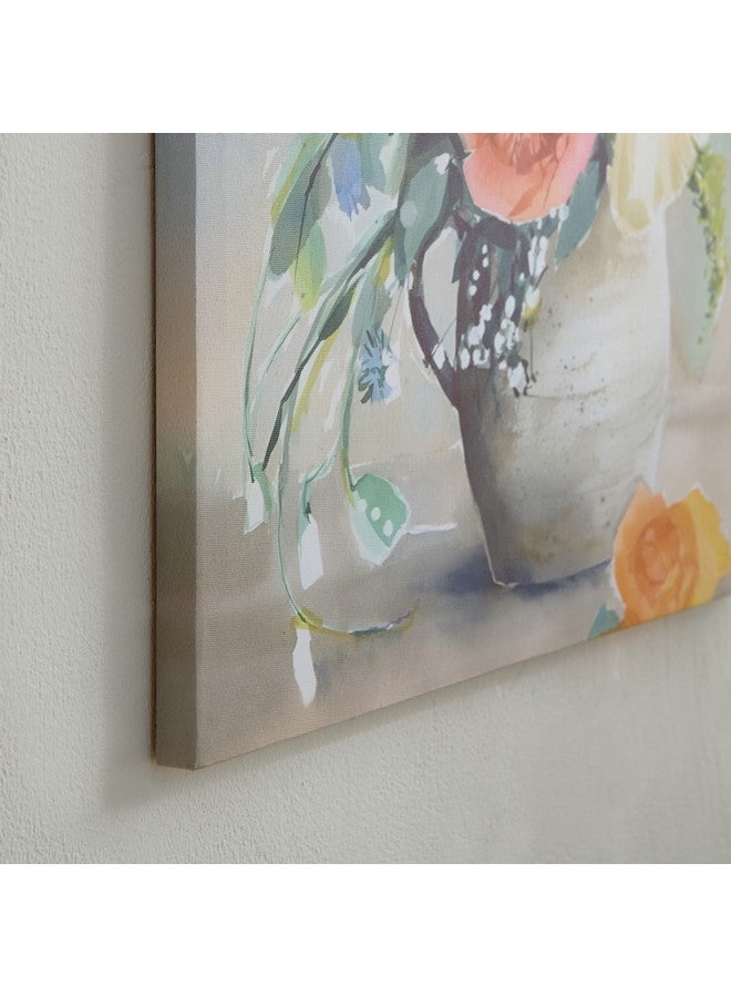 Home Box Elmer Canvas Printed Flowerpot Framed Picture 40 x 1.8 x 40 cm  - Image 3