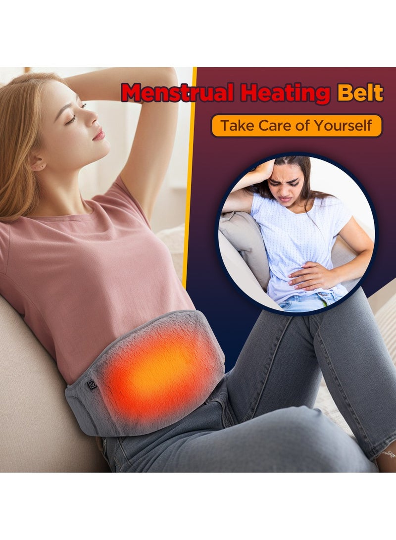 general Heated Waist & Uterus Belt - Plush Hand-Warming Waist Warmer, Multi-Gear Temperature Control, Electric Heating Belt for Cold Protection - Image 3