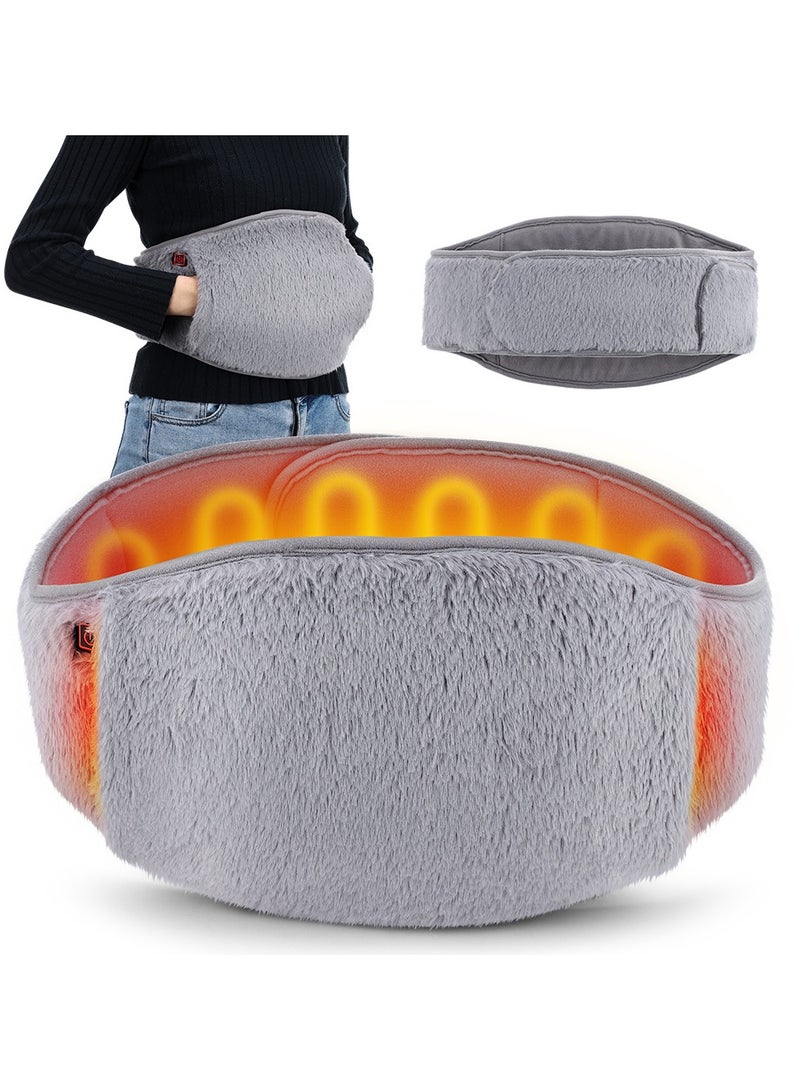 general Heated Waist & Uterus Belt - Plush Hand-Warming Waist Warmer, Multi-Gear Temperature Control, Electric Heating Belt for Cold Protection - Image 1