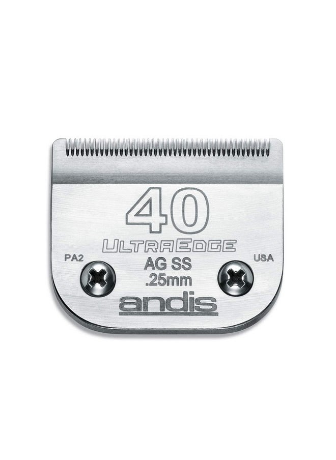 andis - Andis 64084 Carbon-Infused Steel UltraEdge Dog Clipper Blade, Size-40, 1/100-Inch Cut Length - Image 1