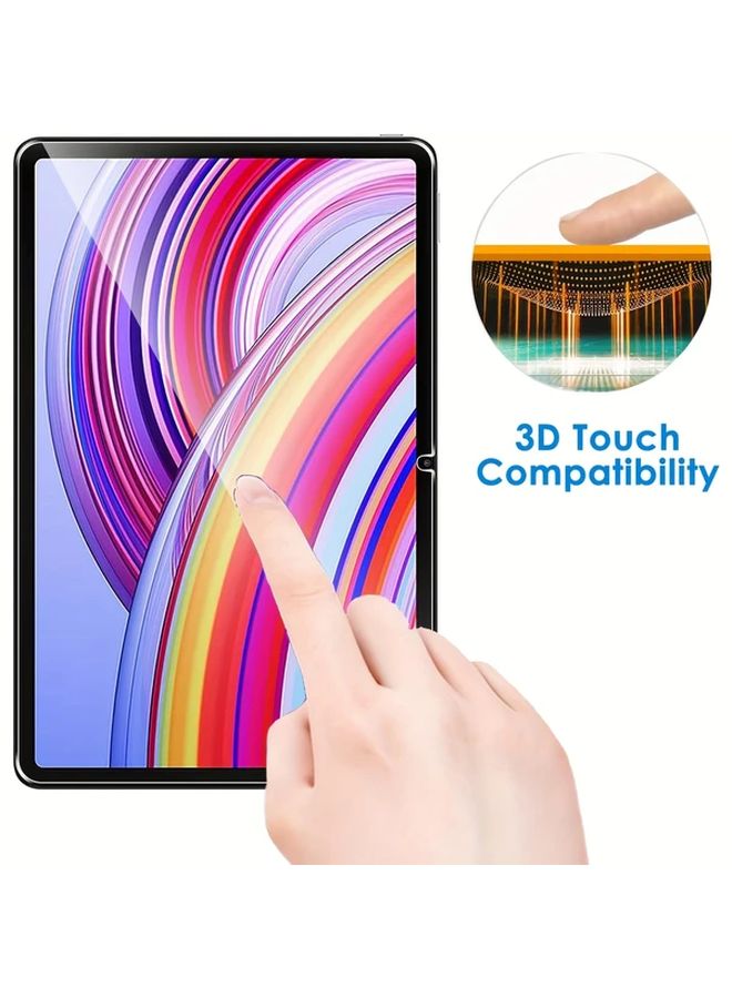 عدد 2 عبوة واقي شاشة زجاج مقسى 9H لجهاز Redmi Pad Pro مقاس 12.1 بوصة شفاف مقاوم لبصمات الأصابع ومضاد للوهج ومقاوم للخدوش - Image 5