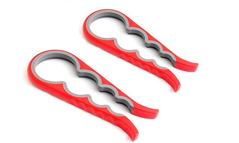 GTC Premium Multi Purpose Rubber Design Jar and Bottle Opener Easy Grip Fits All Caps Multicolor (M1806) Pack of 2 - Image 1