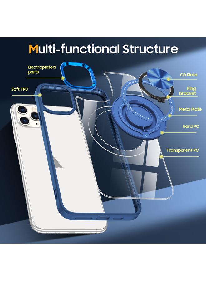 Zaboon Case For iPhone 13 Pro Max Magnetic Rotating Ring Holder Phone Case - Image 5