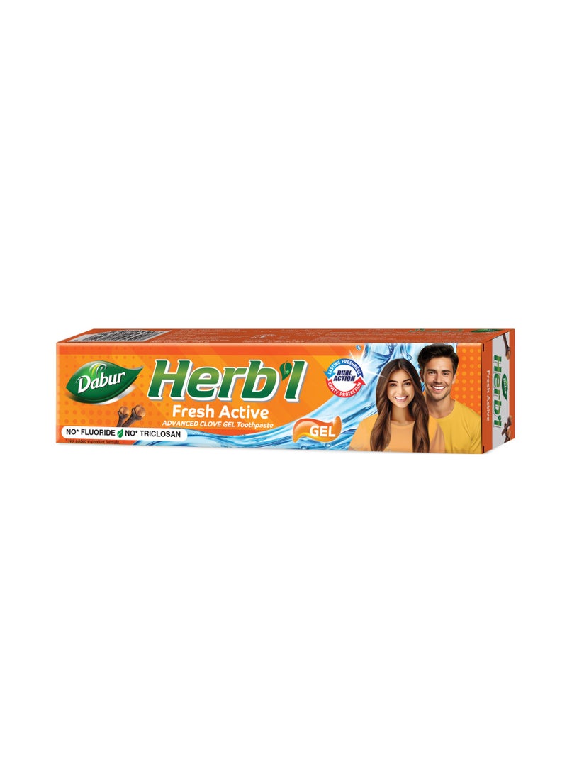 Dabur Herbal Advanced Clove Gel Toothpaste 140g | For Cavity Protection + Lasting Freshness|No Triclosan, No Fluoride, No Paraben - Image 2