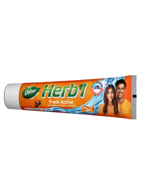 Herbal Advanced Clove Gel Toothpaste 140g | For Cavity Protection + Lasting Freshness|No Triclosan, No Fluoride, No Paraben