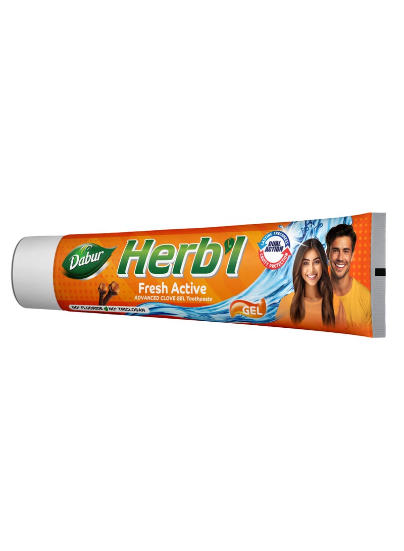Dabur Herbal Advanced Clove Gel Toothpaste 140g | For Cavity Protection + Lasting Freshness|No Triclosan, No Fluoride, No Paraben - Image 1