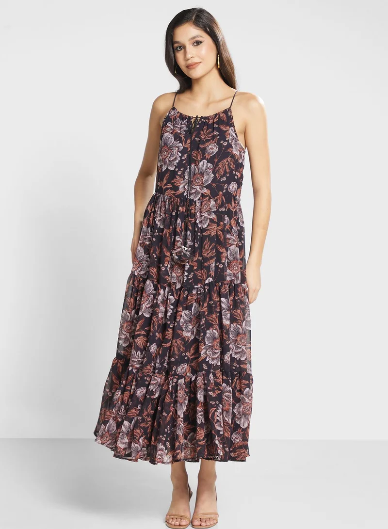 Biba Printed Flare Dress