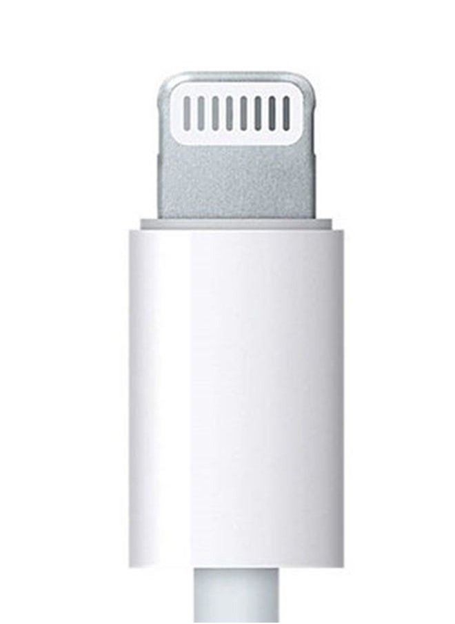Generic - Lightning to 3.5mm Headphone Jack Adapter – Supports iPhone 7 to 14 Series – High-Fidelity Audio & Voice Control – Durable Aluminum Shell – Compatible with Music, Calls, Gaming – White - Image 1