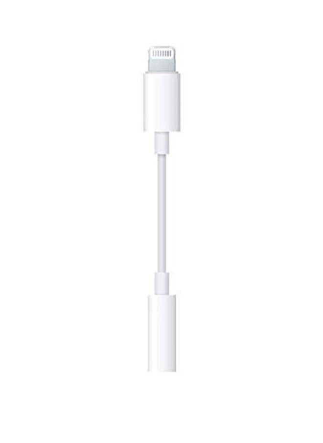 Generic - Lightning to 3.5mm Headphone Jack Adapter – Supports iPhone 7 to 14 Series – High-Fidelity Audio & Voice Control – Durable Aluminum Shell – Compatible with Music, Calls, Gaming – White - Image 1