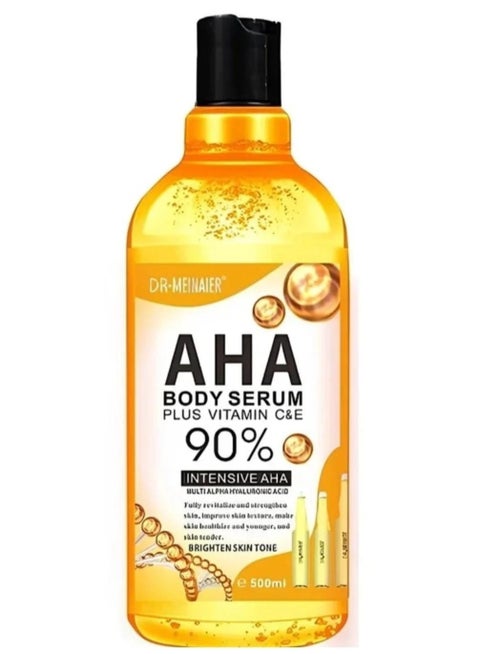 AHA Body Serum Plus Vitamin C and E 90% 500ml