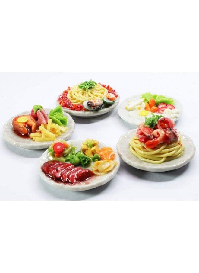 ThaiHonest Mixed 5 Assorted Spaghetti And Steak Dollhouse Miniature Food Tiny Food  - Image 5