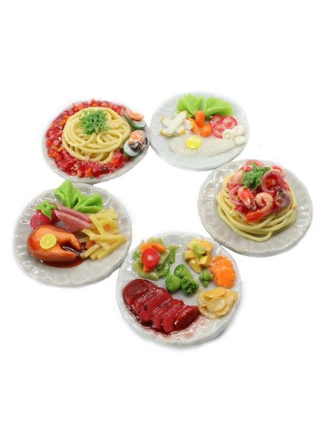 ThaiHonest Mixed 5 Assorted Spaghetti And Steak Dollhouse Miniature Food Tiny Food  - Image 2