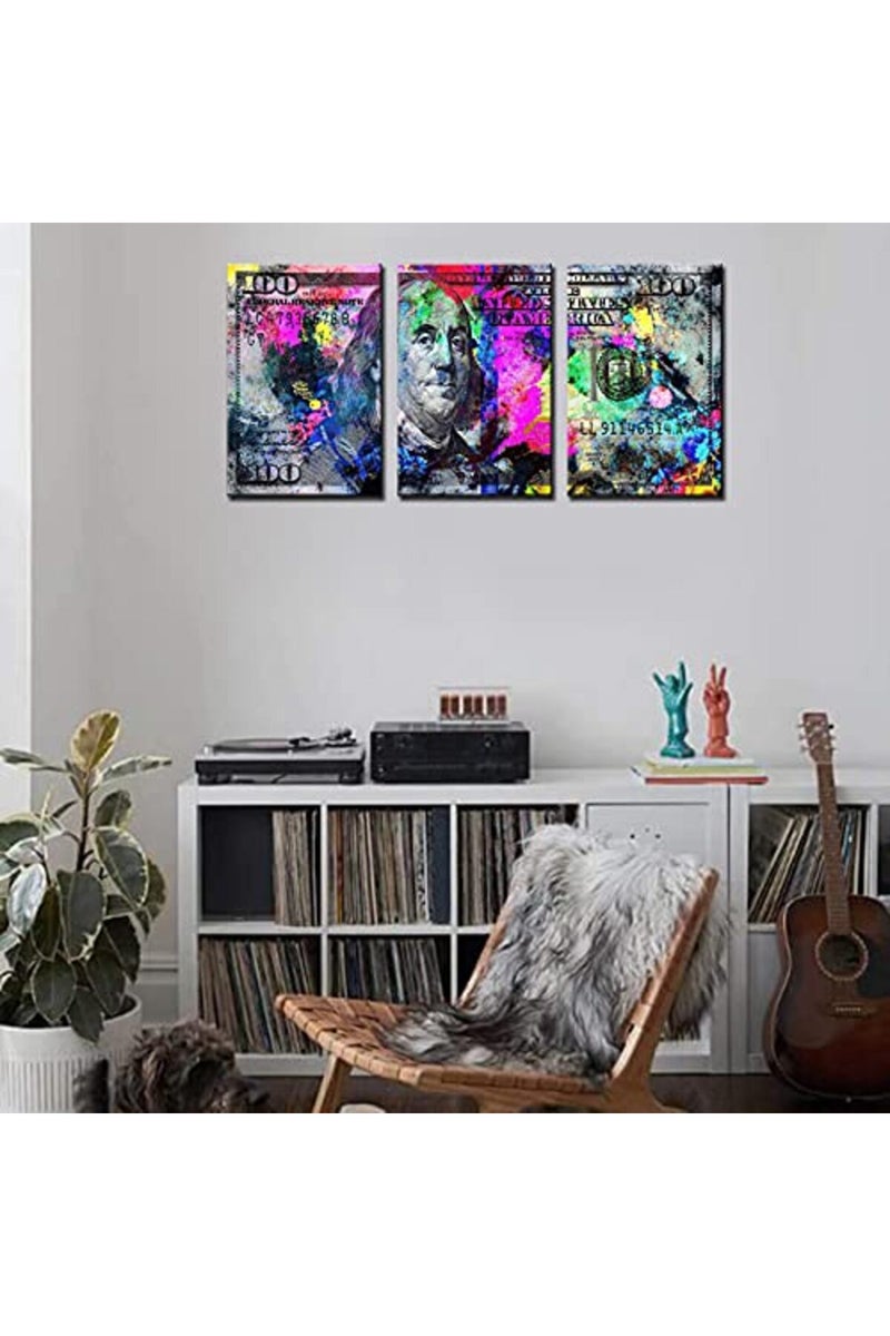 Tucocoo Splash Ink Painting Dollar Wall Art - 3 Pieces - Image 4
