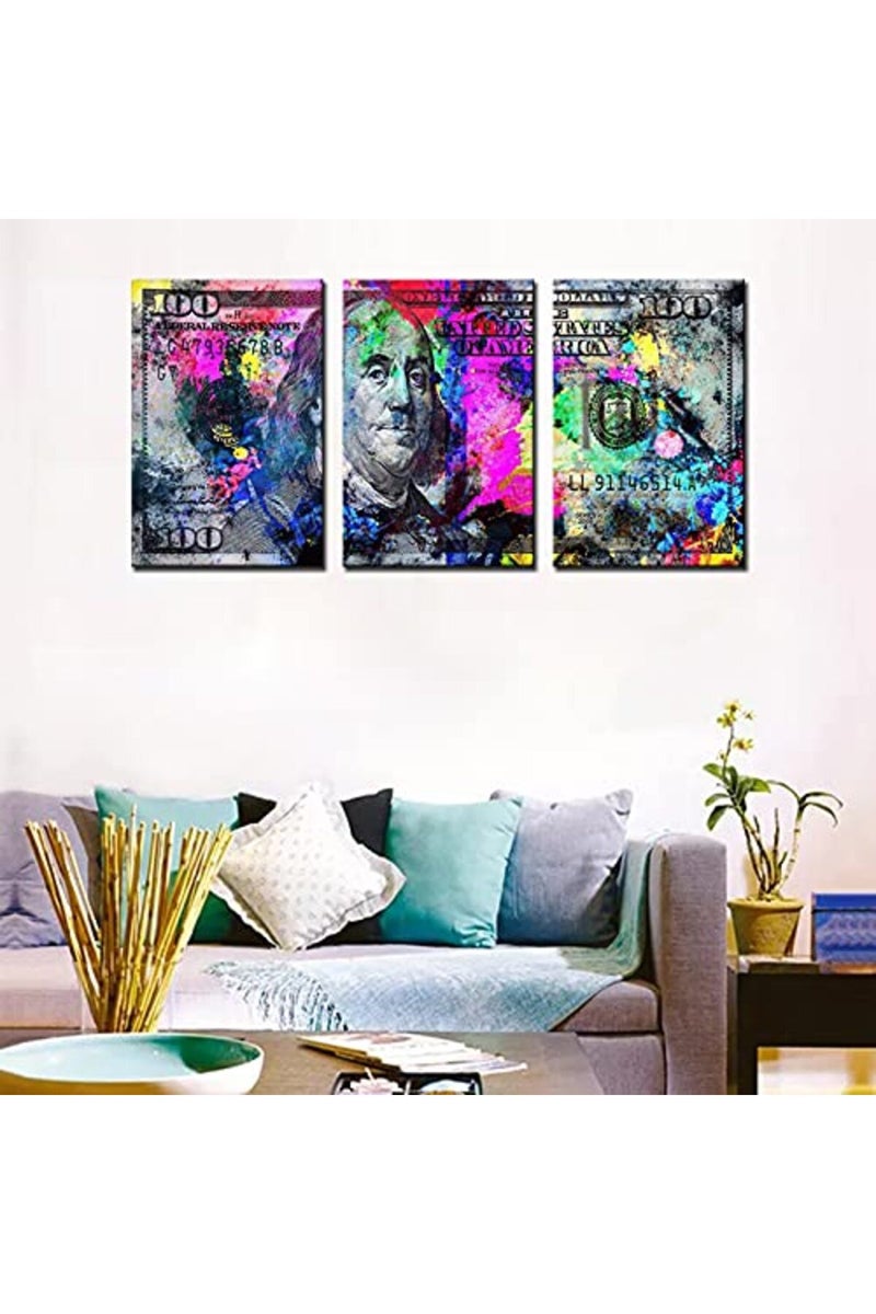 Tucocoo Splash Ink Painting Dollar Wall Art - 3 Pieces - Image 2