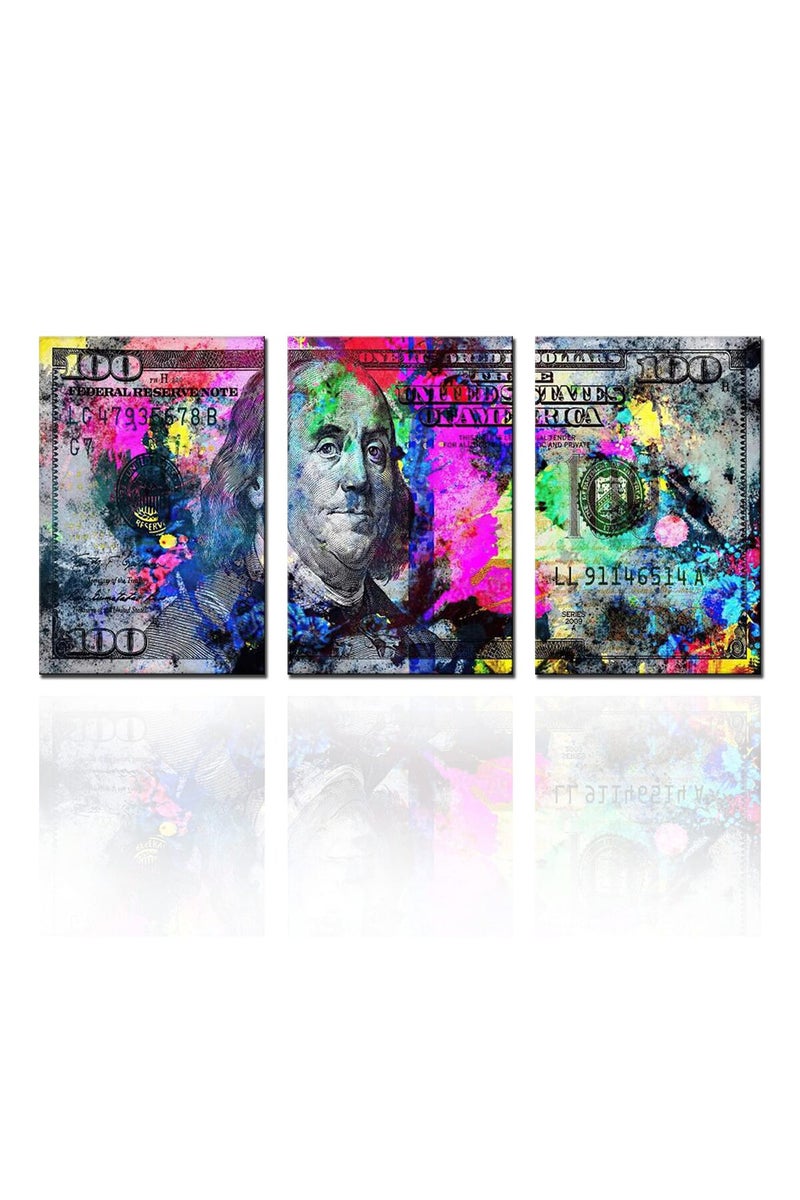 Tucocoo Splash Ink Painting Dollar Wall Art - 3 Pieces - Image 1