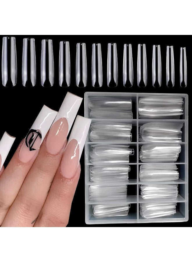 maya jewelry Industrial nails with complete coverage of nail tiles false nail for womwn . A set of 100 pieces, transparent and flat artificial nails for salons and home - Image 1