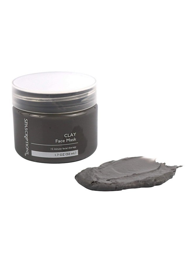 spascriptions Dead Sea, Charcoal, & Clay Gel Face Mask With Silicone Applicator - 3 Pack, 1.7 Oz Each Jar, 5.1 Oz Total