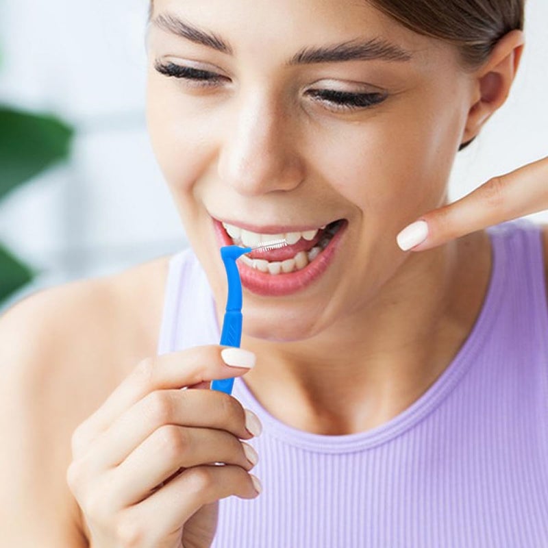 VICASKY 30pcs Manual Interdental Toothbrushes Compact Orthodontic Tooth Cleaning Brushes for Braces and Teeth Detail Cleaning Oral Care Set - Image 4