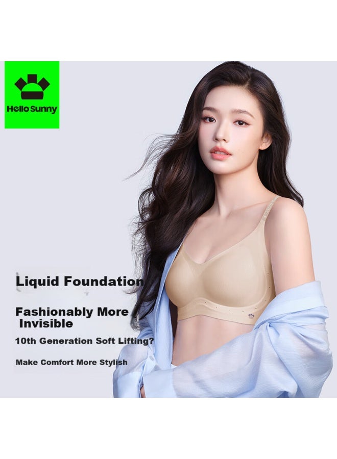 o Sunny Lin Yun Style 10th Generation Soft Lift Bra Diamond Shoulder Foundation Liquid Invisible Cooling Breathable Innerwear