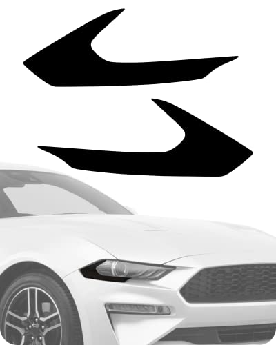 NDRUSH Headlight Side Marker Tint Vinyl Head Light Tint Film Precut Overlay Wrap Cover Compatible with 20182021 Ford Mustang