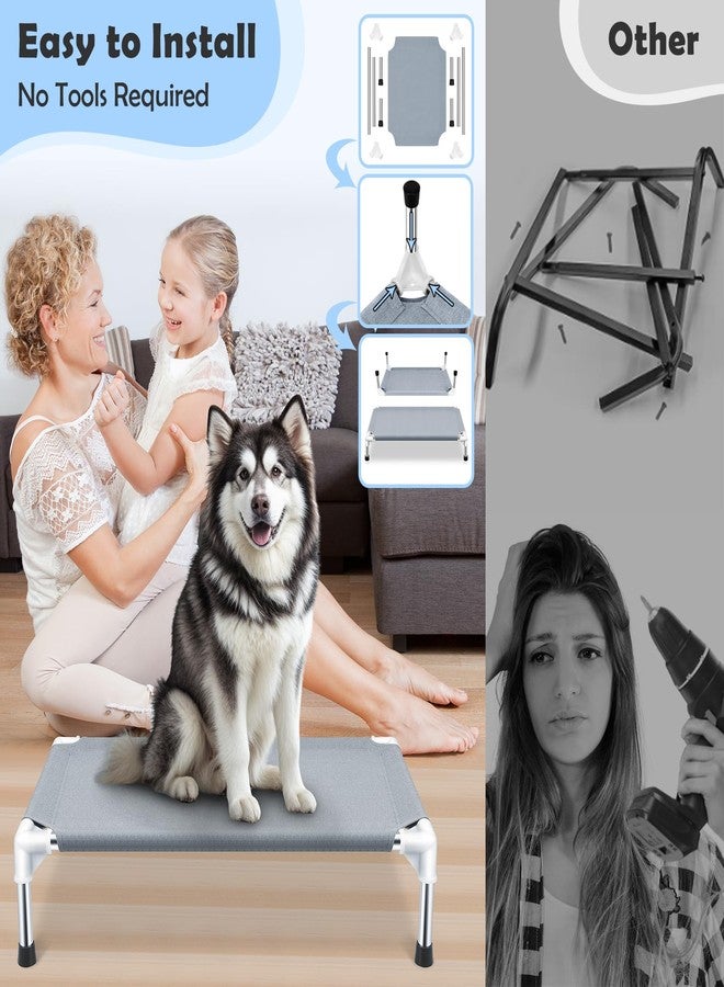 Makerfire Outdoor Dog Bed, Elevated Dog Bed Large Breed, Dog Cots Bed for Large Dogs, Portable Cooling Dog Beds for Large Dogs for Indoors, Outdoors, Beach - Image 3