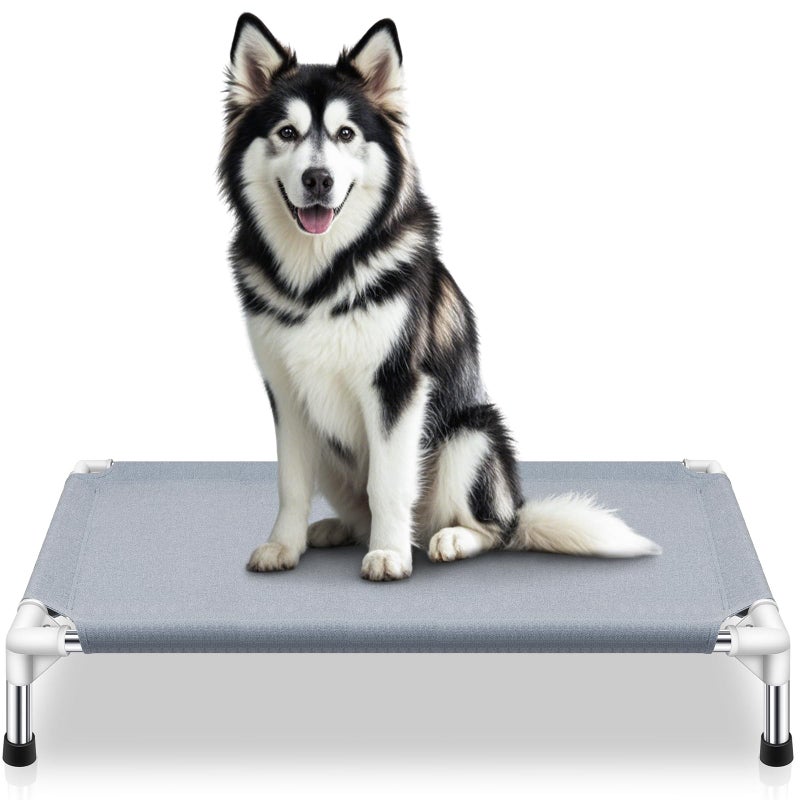 Makerfire Outdoor Dog Bed, Elevated Dog Bed Large Breed, Dog Cots Bed for Large Dogs, Portable Cooling Dog Beds for Large Dogs for Indoors, Outdoors, Beach - Image 1