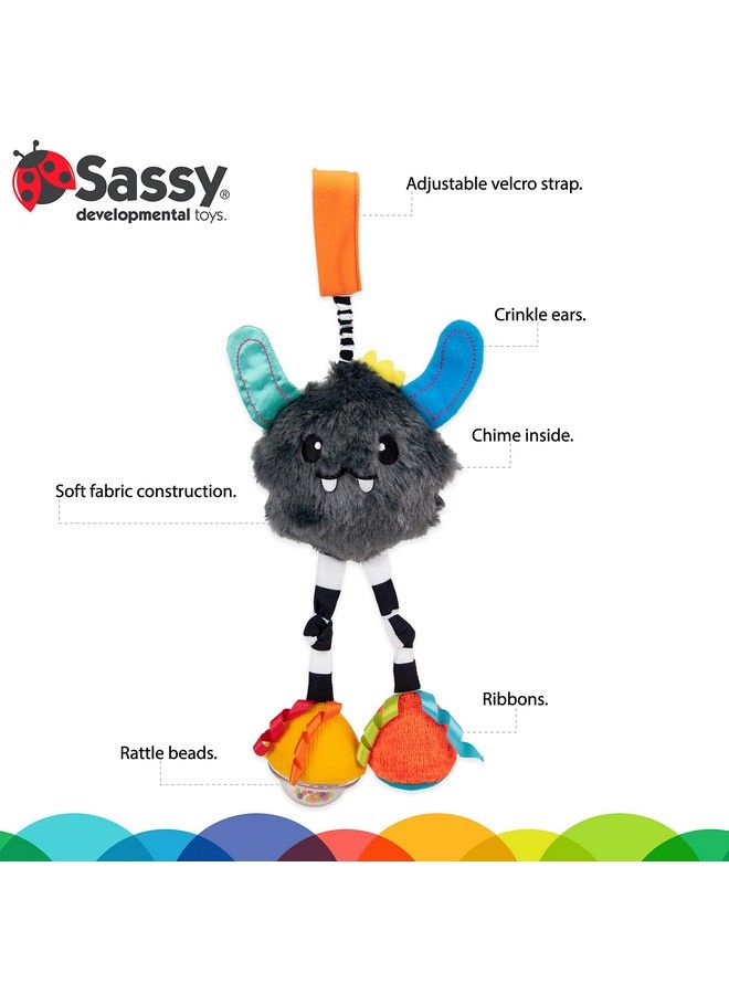 Sassy لعبة جرس يتي كونفيتي؛ لعبة قابلة للتعليق للتطوير؛ للأعمار من 0+ شهور وما فوق - Image 4