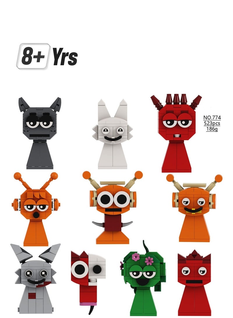 Y&D Sprunki  Building Blocks Toys Set for Game Model Toys Ideas Collectible Building Bricks Birthday Gift For Kids