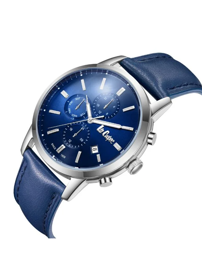 Lee Cooper Men's Leather Multi Function Watch LC08085.399 - 44 mm