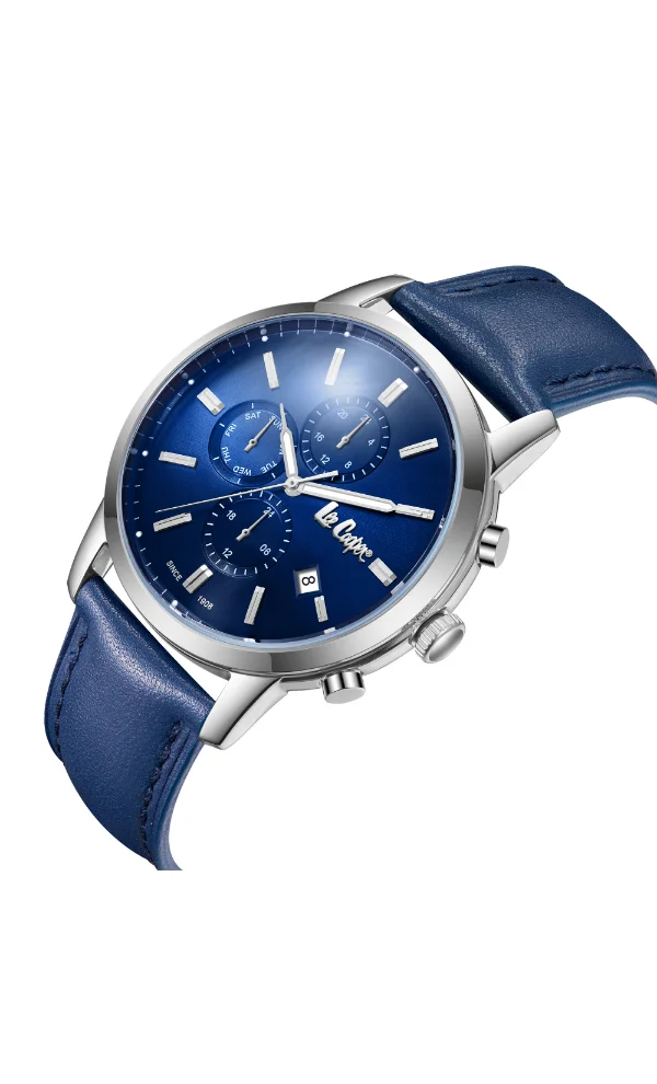 Lee Cooper Men's Leather Multi Function Watch LC08085.399 - 44 mm