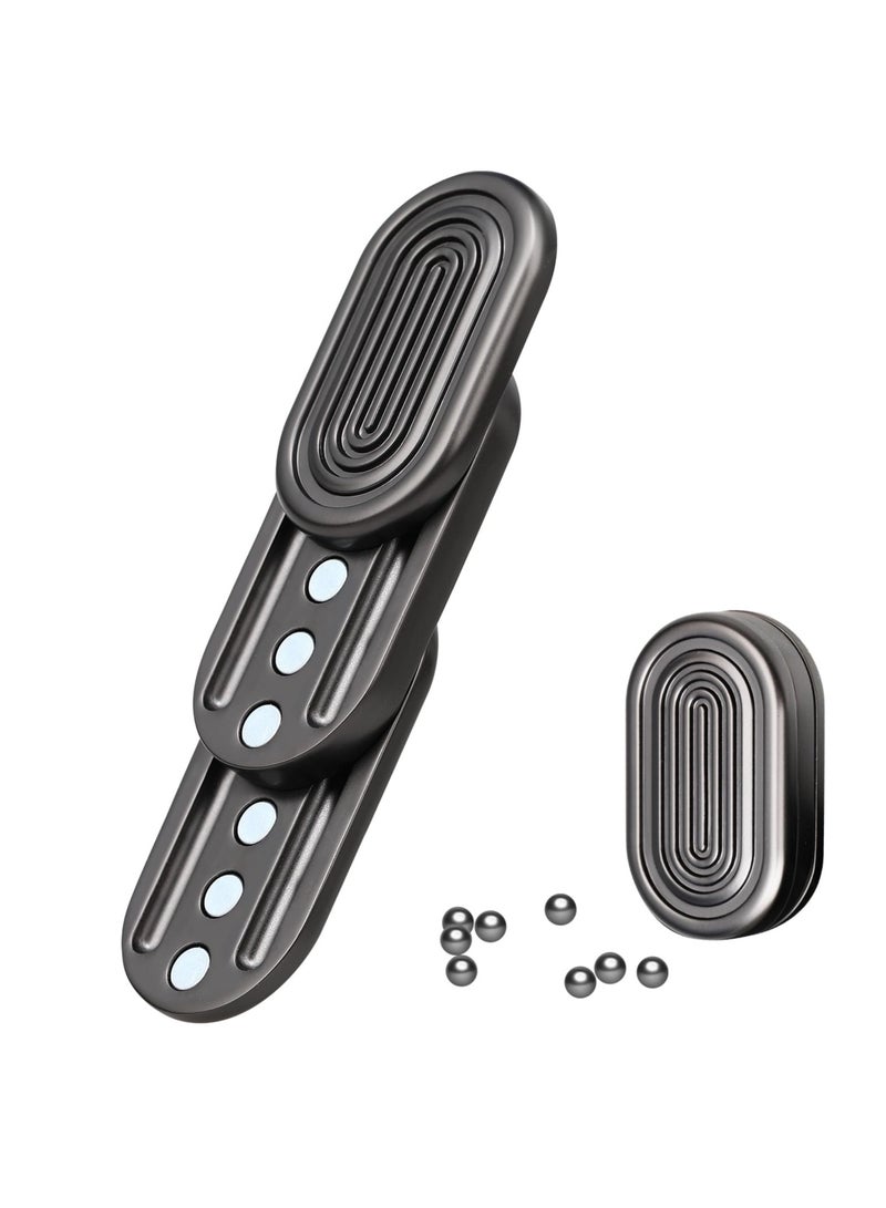 EDC Metal Fidget Slider Toys, Stress Relief EDC Fidget Slider Casual Metal Adult's Hand Toys Office Desk Toys Gifts for Anxiety and Stress, Cool Office Gadgets for Men, Magnet Desk Fidgets for Teens