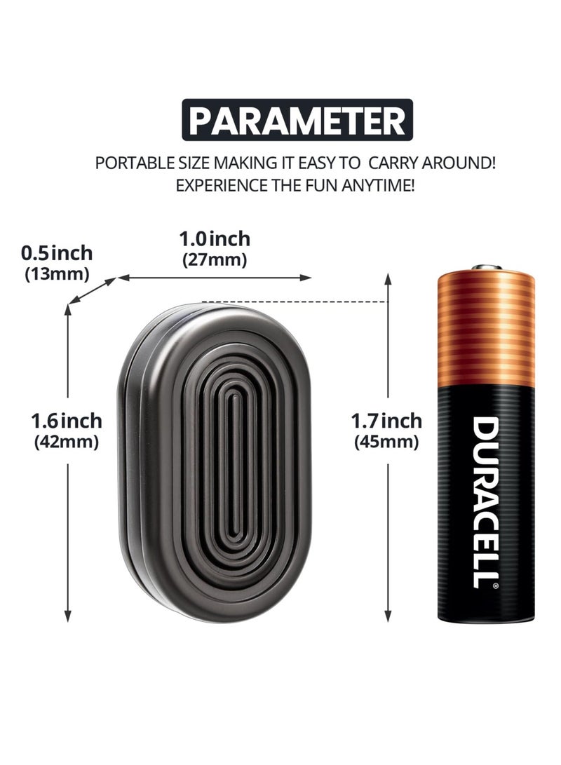 EDC Metal Fidget Slider Toys, Stress Relief EDC Fidget Slider Casual Metal Adult's Hand Toys Office Desk Toys Gifts for Anxiety and Stress, Cool Office Gadgets for Men, Magnet Desk Fidgets for Teens