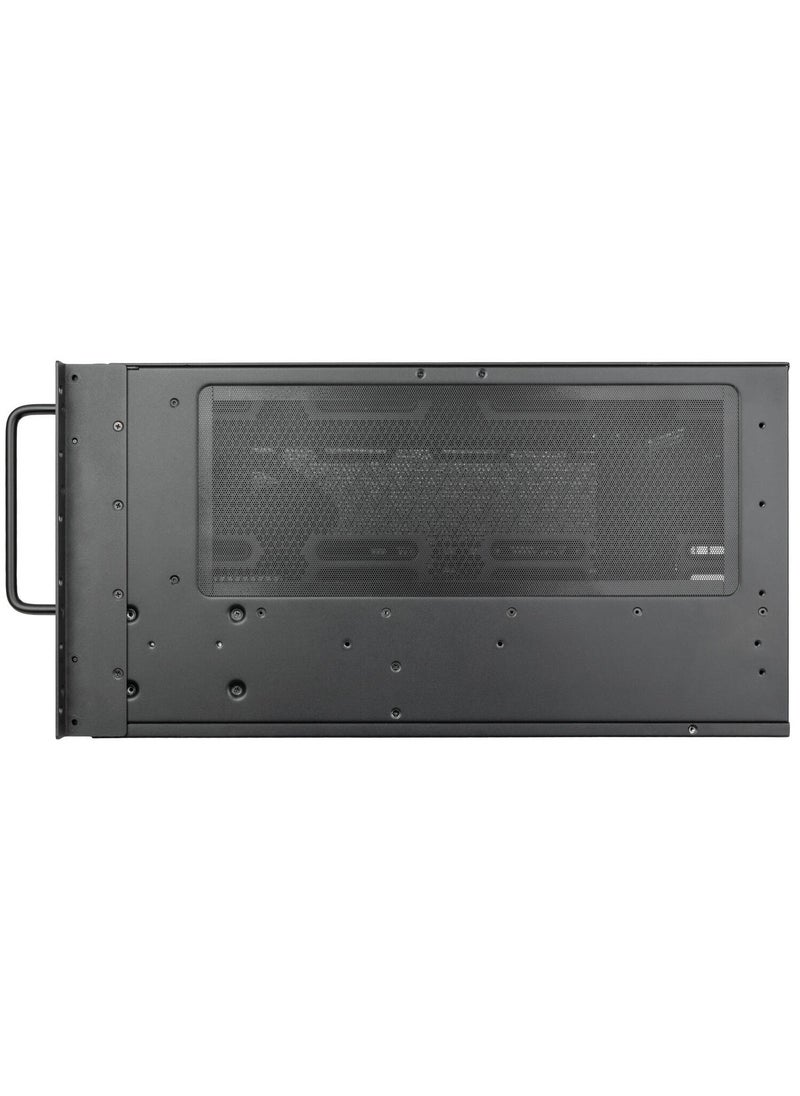 SilverStone Technology RM600 6U Rackmount Chassis with Dual PSU Support, Triple 360mm Radiator Compatibility, 8 PCI Expansion Slots, Tool-less 3.5" x 6 & 2.5" x 4 Drive Bays, Front USB3 Type-C, Dual 80mm Rear Fans, Up to SSI-EEB/ATX Motherboard Support, Security Lock, and 60.6L Volume, Black | SST-RM600  - Image 3
