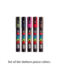 Uni Mitsubishi Uni Japan Paint Marker Full Range Bundle Set Marking Pen Medium Point Pc-5M 29 Colours ( 22 Standard & 7 Natural ) Japanese Domestic Market Product  - Image 4