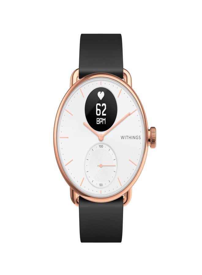 ويذينجز سوار معصم رياضي فاخر من الفلوروالاستومر من Withings، متوافق مع ساعات Steel HR و Steel HR Sport و Move ECG و Move و Steel و ScanWatch، أسود، 18 مم - Image 3