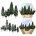 Evemodel 52pcs Model Pine Trees Green Pines Plastic for Forest HO Scale Model Railway Layout Miniature Scenery S0901 - Image 4