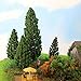 Evemodel 52pcs Model Pine Trees Green Pines Plastic for Forest HO Scale Model Railway Layout Miniature Scenery S0901 - Image 2