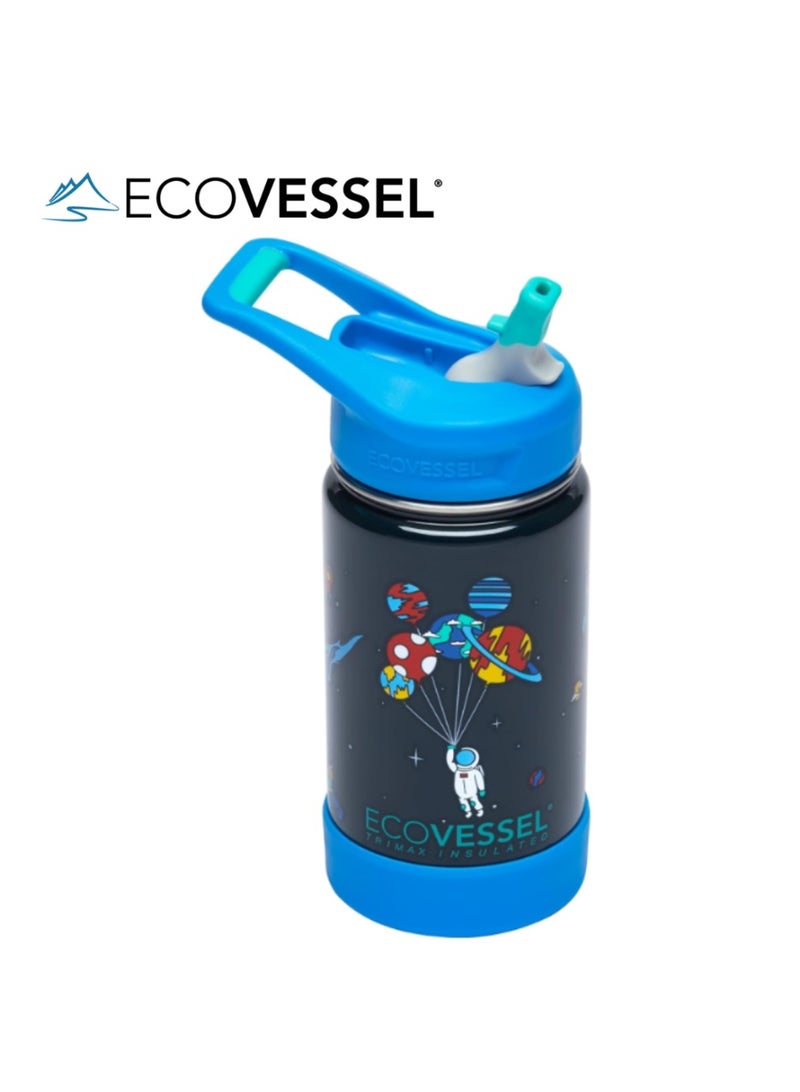 إكو فيسل زجاجة مياه Frost Kids TriMax المعزولة من الفولاذ المقاوم للصدأ سعة 12 أونصة (355 مل) - - Image 1
