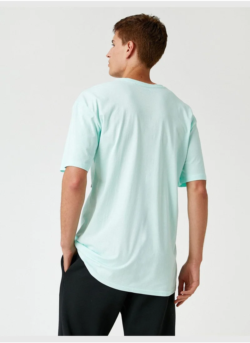 كوتون Printed Oversized T-Shirt Cotton