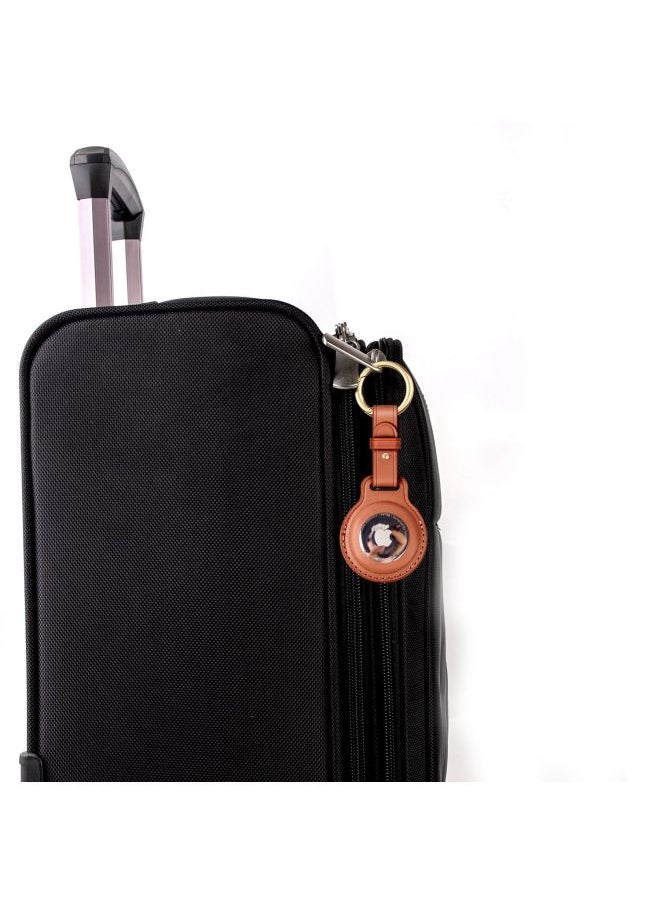 Generic - Suitable For Apple Tracker Airtag Protective Case Leather Pet Child Anti-Lost Device Protective Case Airtags Case-Color:Green-Applicable Model:airtag - Image 1
