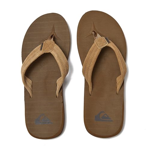 Quiksilver Men's CARVER SUEDE Sandal, tan - solid, 13(46) D US - Image 4