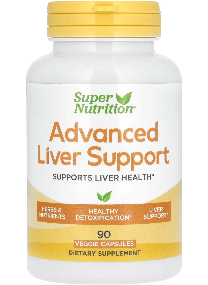 Super Nutrition - Advanced Liver Support, 90 Veggie Capsules - Image 1
