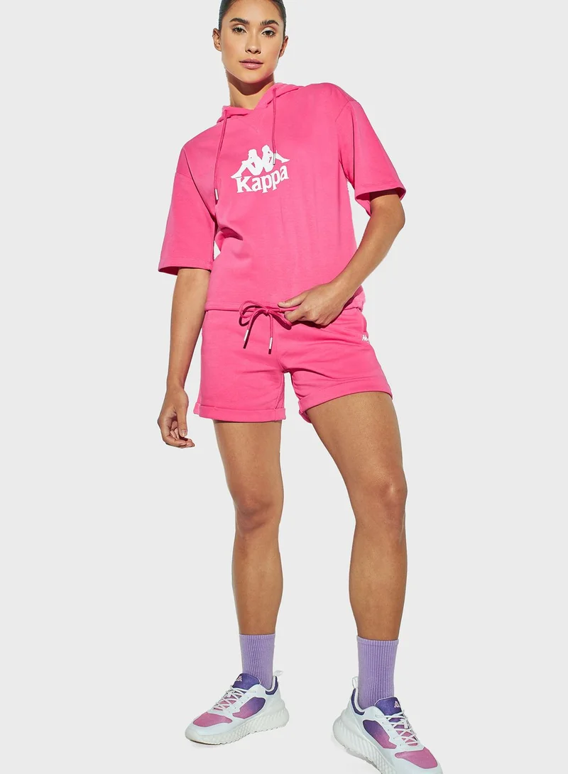 Kappa Logo Print Hoodie